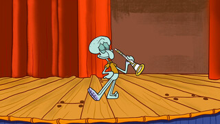 Hand-drawn animation "Squidward's Play"