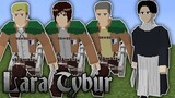 Lara Tybur, Sasha, Erwin, Connie trong Minecraft Attack on Titan