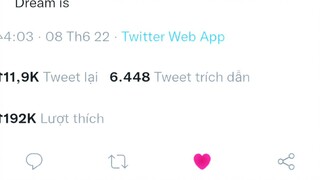Cái tweet nồng nặc mùi Dream not found =)