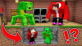 JJ and Mikey Hiding From GOLEM MUTANTS in Minecraft - Maizen Nico Cash Smirky Cloudy