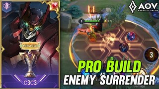 AOV : MALOCH GAMEPLAY | PRO BUILD ENEMY SURRENDER - ARENA OF VALOR