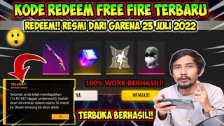 KODE REDEEM FREE FIRE TERBARU 23 JULI 2022 HARI INI