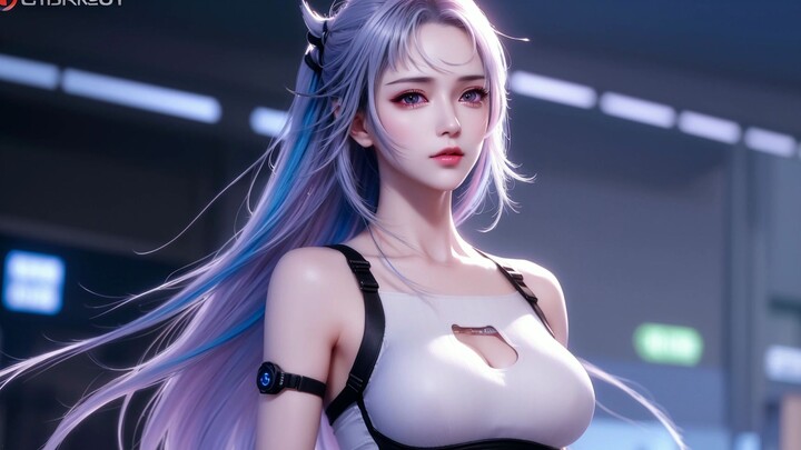 【رسم بالذكاء الاصطناعي】 الأخت السايبرية: مرة كل يوم، ارفضي فقدان الحبيب!