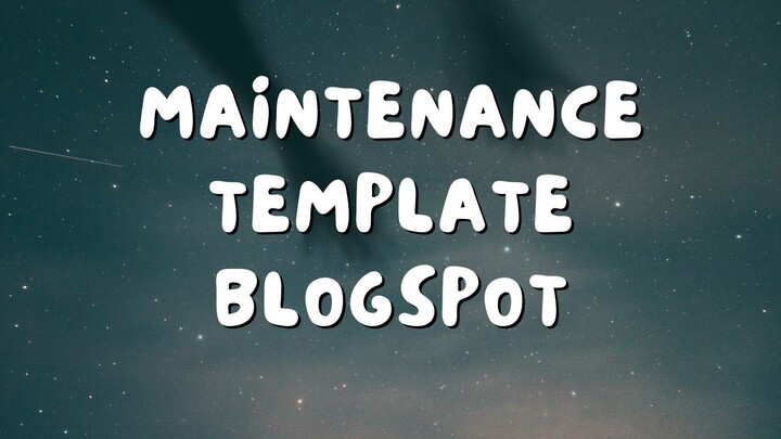 ASMR MENGETIK - MAINTENANCE TEMPLATE BLOGSPOT