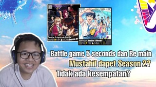 Battle game 5 seconds dan Re main mustahil dapet season 2?  ||Request subscriber