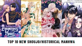 TOP 10 NEW HISTORICAL SHOUJO MANHWA|PART 1| 2021| MUST READ| RECOMMENDATIONS ‼️