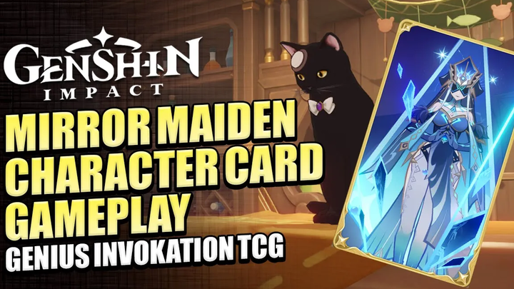 การ์ดตัวละคร Mirror Maiden ท้าทายโรงเตี๊ยม คู่มือการเรียกใช้อัจฉริยะ TCG เกนชิน อิมแพ็ค 33