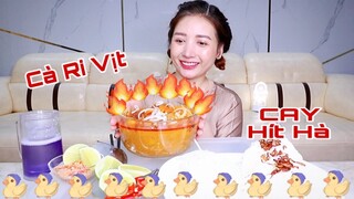 Ăn Hủ Tiếu Cà Ri Vịt CAY Hít Hà Và Qúa Bất Ngờ Với Sợi Hủ Tiếu Không Tưởng | FOODS REVIEW & MUKBANG