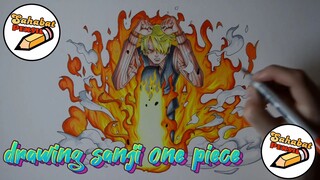 cara menggambar sanji