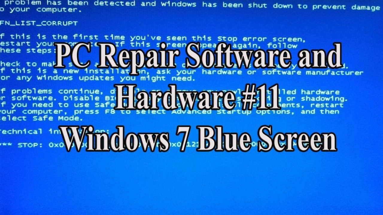 repair blue screen windows 7