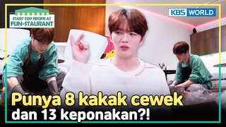 [IND/ENG] Punya 8 kakak cewek, Jaejoong bingung gak ya?! | Fun-Staurant | KBS WORLD 240617