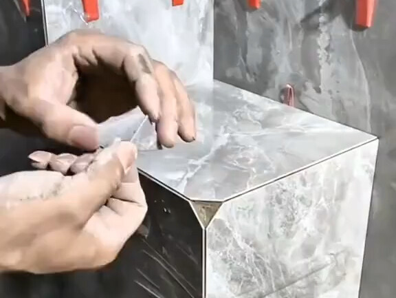 If you're worried the corner is too sharp, you can try this method.