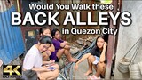 Would You Walk Here? Quezon City Back Alleys in the Philippines [4K]