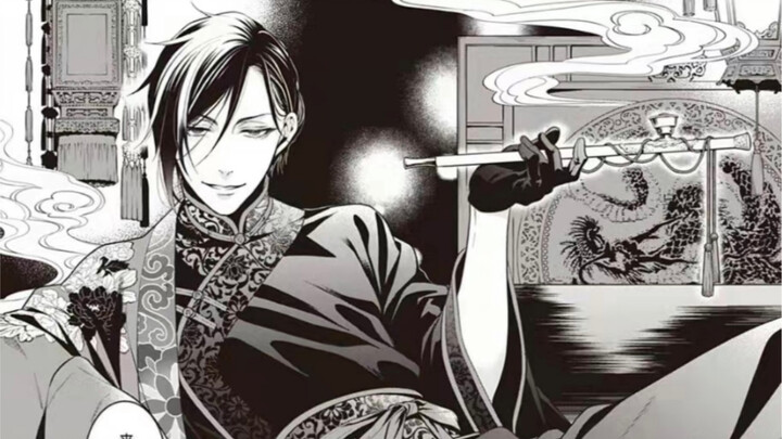 "Black Butler" Sebastian, this man who exudes color in every gesture