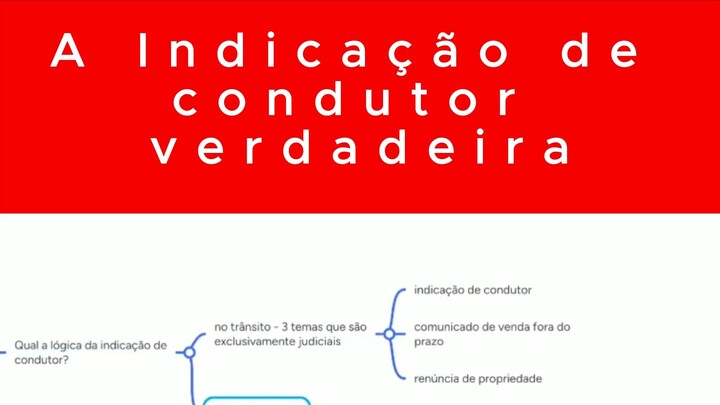 Como começar no direito de trânsito - indicação de condutor