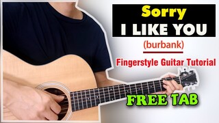 Hướng dẫn: Sorry I Like You - burbank | Guitar Solo/Fingerstyle tutorial + Free TAB