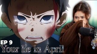 i am heartbroken | Your Lie in April Episode 9 Reaction - first time watching!