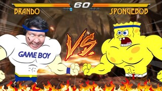 BRANDO VS SPONGEBOB!! MOMEN KOCAK WINDAH BASUDARA MAIN GAME HOROR!!