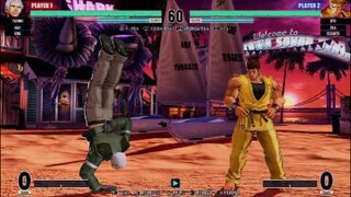 KOF15　チャンピオンvs拳皇　世界１位社　新生社の強さ詰め合わせ　喧嘩が強い上に男前