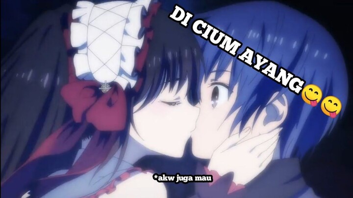 Ketika lu di cium ayang😋😋