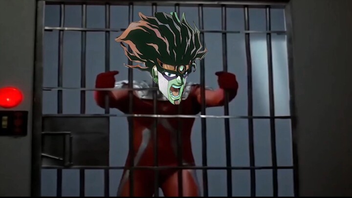 Jotaro Kujo yang dibuat marah oleh Abdel menjadi seperti itu