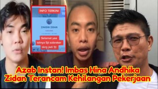 Imbas Hina Andhika Kangen Band Kini Zidan Terancam Did3p4k Kehilangan Pekerjaan