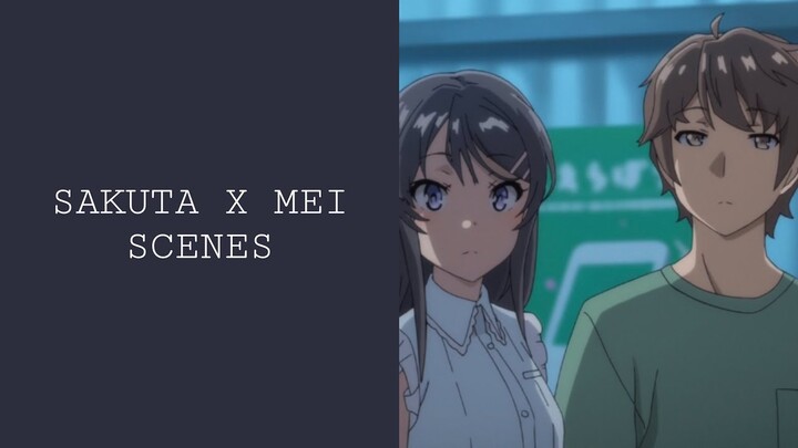 Sakuta x Mei Scenes Raw || HD - 1080p