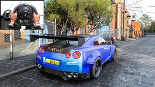 The Godzilla - 1000HP Nissan GTR R35 | Forza Horizon 5 | Steering Wheel Gameplay