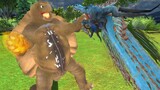 GAMERA (Rebirth) VS Manda! - Animal Revolt Battle Simulator