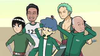 RORONOA ZORO DAN BUNDA RAGIL MAIN SQUID GAME | SQUID GAME EPISODE 5