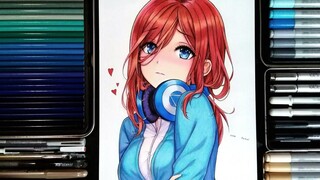Miku Nakano / Gotoubun no Hanayome / ภาพวาด