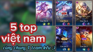 Sẽ Thế Nào Khi 5 Top Việt Nam Cùng Chung 1 Team 🤨. #liênquânmobile #airi #phuinvisible