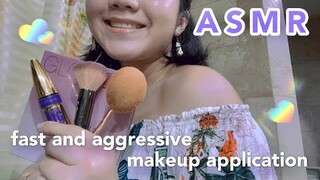 ASMR make-up application on YOU | fast and aggressive | leiSMR