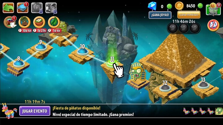 Plants Vs Zombies 2 adventures android antiguo egipto 2/3