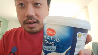 Plate Licking Greek Yoghurt - Asmr Eating Sounds