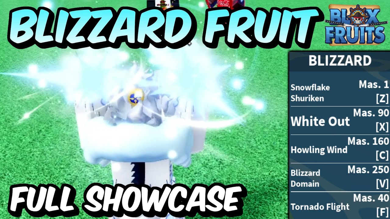 Showcase 𝗡𝗢𝗩𝗔 𝗙𝗥𝗨𝗧𝗔 Blizzard (SSS+) no Blox Fruits ! 