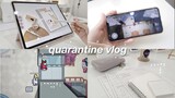 quarantine vlog: among us, studying + being dumb