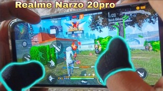 Realme narzo 20pro free fire gameplay test 4 finger claw handcam m1887 onetap headshot 90 HZ display