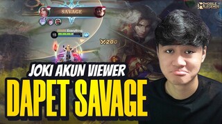 LAGI JOKIIN AKUN VIEWER PAKE LANCELOT MALAH DAPET SAVAGE - Mobile Legends