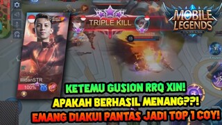 LAWAN GUSION NYA RRQ XIN ! FAST HAND BANGET PANTES JADI TOP 1 - Mobile Legends