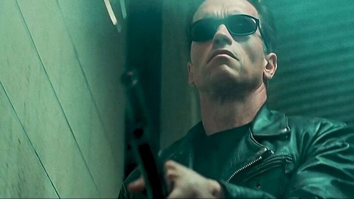 The T-800's gun swing is so cool