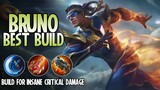 Bruno Best Build in 2020 | Top 1 Global Bruno Build Guide | Bruno Gameplay - Mobile Legends