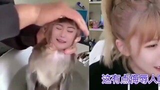 Khi người dẫn chương trình Zhou Shuyi xem đoạn video do cư dân mạng biên tập về mình, cảnh tượng đó 
