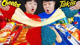 ASMR MUKBANG 편의점 핵불닭 미니!! 떡볶이 & 핫도그 & 치즈 피자 FIRE Noodle & HOT DOG & CHEESE PIZZA EATING SOUND!