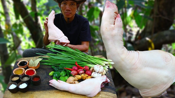 Cooking Pork Feet Braised Eating So Delicious | Braised Pork Legs Recipe