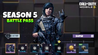 😍 Season 5 Battle Pass Characters & Guns COD Mobile | CODM S5 Leaks