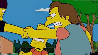 Bart accidentally became good friends with the school bully Nelson. It's too complicated. The love-h