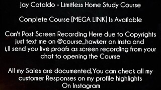 Jay Cataldo Course Limitless Home Study Course download