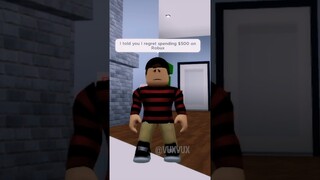when your little brother is addicted to playing roblox #brookhaven #roblox
