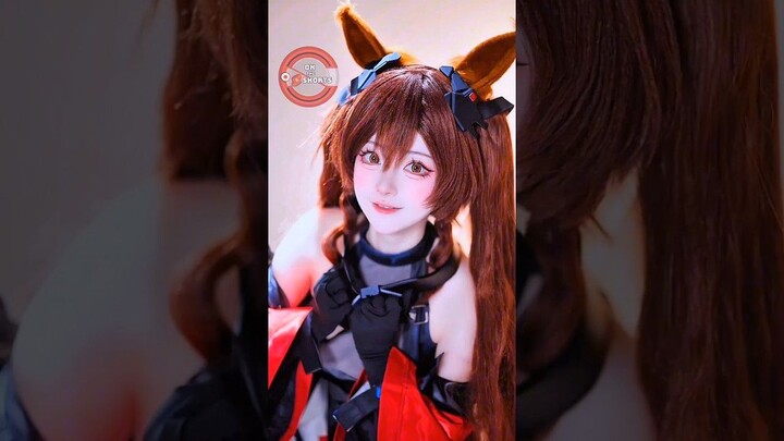 Angelina Ajimu So Cute  Arknights Cosplay #shorts